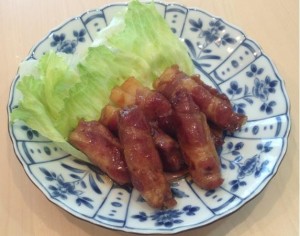 長芋の豚肉巻き　写真